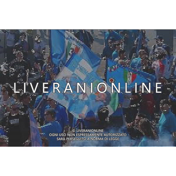 Napoli vs Fiorentina 34a giornata Campionato Calcio Serie A TIM 07.05.2023 Nella foto i Festeggiamenti dei tifosi prima di entrare allo stadio per la vittoria del terzo scudetto del Napoli campione d\'Italia Foto Mosca / AGENZIA ALDO LIVERANI SAS