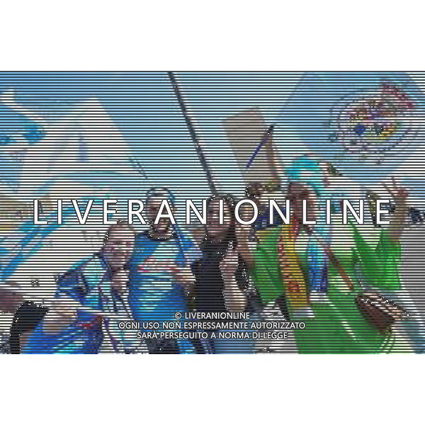 Napoli vs Fiorentina 34a giornata Campionato Calcio Serie A TIM 07.05.2023 Nella foto i Festeggiamenti dei tifosi prima di entrare allo stadio per la vittoria del terzo scudetto del Napoli campione d\'Italia Foto Mosca / AGENZIA ALDO LIVERANI SAS