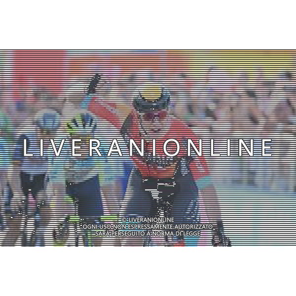 07-05-2023 Giro D\'italia; Tappa 02 Teramo - San Salvo; 2023, Bahrain - Victorious; Milan, Jonathan; San Salvo; ©SIROTTI / AGENZIA ALDO LIVERANI SAS