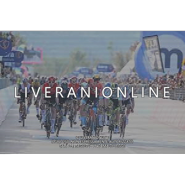 07-05-2023 Giro D\'italia; Tappa 02 Teramo - San Salvo; 2023, Bahrain - Victorious; 2023, Arkea - Samsic; 2023, Dsm; 2023, Intermarche - Circus Wanty; Milan, Jonathan; Dekker, David; Groves, Kaden; Marit, Arne; San Salvo; ©SIROTTI / AGENZIA ALDO LIVERANI SAS