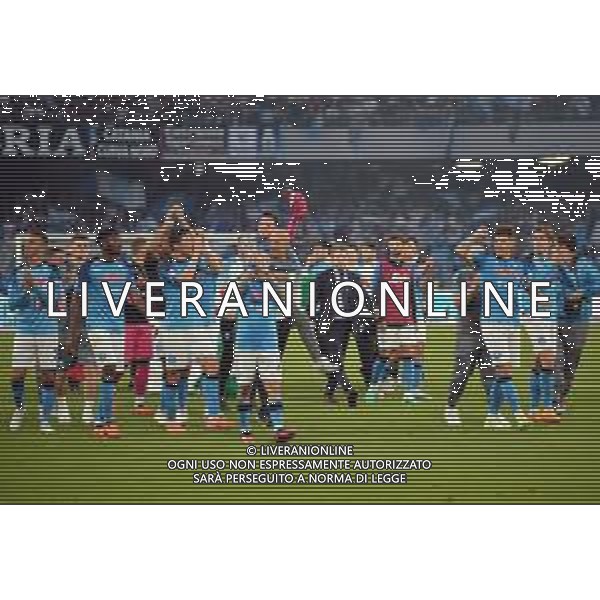 Napoli vs Fiorentina 34a giornata Campionato Calcio Serie A TIM 07.05.2023 Nella foto ESULTANZA A FINE GARA - FESTEGGIAMENTI DEI GIOCATORI DEL NAPOLI CAMPIONI D\'ITALIA PER LA VITTORIA DEL TERZO SCUDETTO Foto Mosca / AGENZIA ALDO LIVERANI SAS