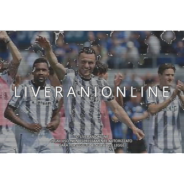 Filip Kostic (Juventus) esultanza a fine partita Atalanta vs Juventus Bergamo 24-04-2023 Gewiss Stadium - Stadio Atleti Azzurri d\'Italia Campionato Serie A TIM - 34a giornata foto Roberto Garavaglia/ag. Aldo Liverani sas
