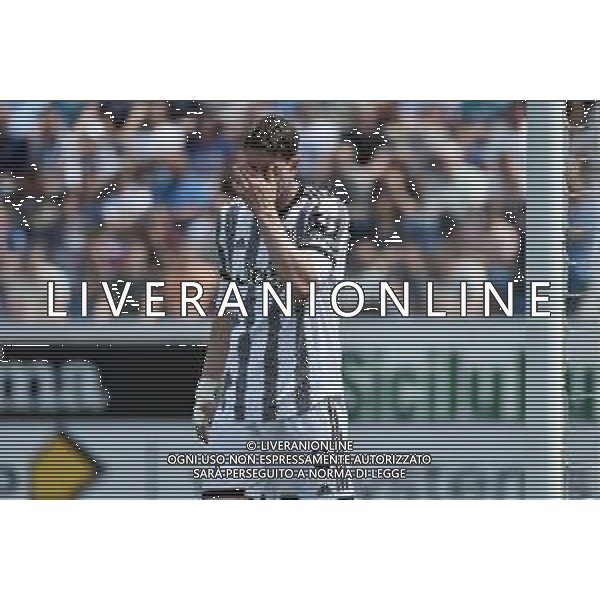 Dusan Vlahovic (Juventus) Atalanta vs Juventus Bergamo 24-04-2023 Gewiss Stadium - Stadio Atleti Azzurri d\'Italia Campionato Serie A TIM - 34a giornata foto Roberto Garavaglia/ag. Aldo Liverani sas