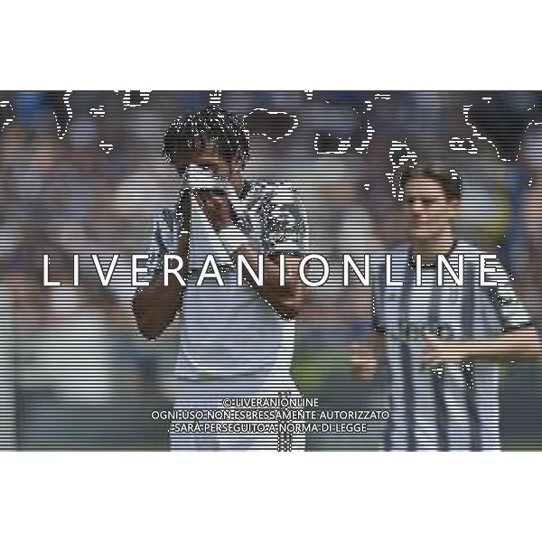 Juan Cuadrado (Juventus) e sulla DX Nicolo\' Fagioli (Juventus) Atalanta vs Juventus Bergamo 24-04-2023 Gewiss Stadium - Stadio Atleti Azzurri d\'Italia Campionato Serie A TIM - 34a giornata foto Roberto Garavaglia/ag. Aldo Liverani sas