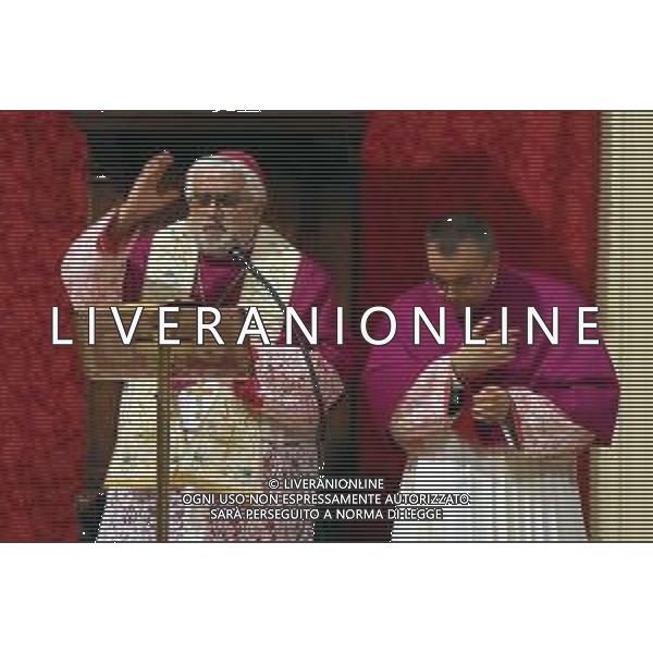IMOLA 07 05 2023 MADONNA DEL PIRATELLO ARRIVO IN CATTEDRALE DI SAN CASSIANO NELLA FOTO VESCOVO DI IMOLA GIOVANNI MOSCIATTI E DON ANTONELLO FOTO GIANNI SANNA-AG ALDO LIVERANI SAS