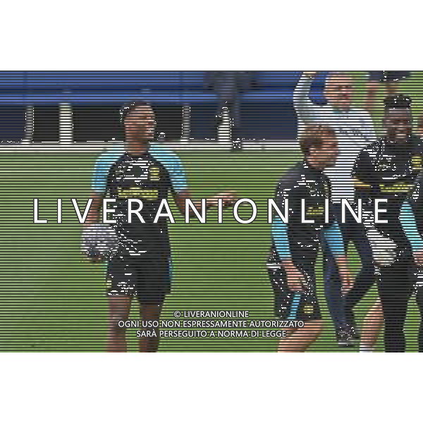 TVRG Allenamento Inter nella foto Denzel Dumfries (Inter) Appiano Gentile (CO) 09-05-2023 Centro sportivo Suning in memoria di Angelo Moratti Allenamento dell\'Inter in preparazione della gara contro il Milan valevole per la gara di andata delle semifinali della UEFA Champions League foto Roberto Garavaglia/ag. Aldo Liverani sas/ AGENZIA ALDO LIVERANI SAS