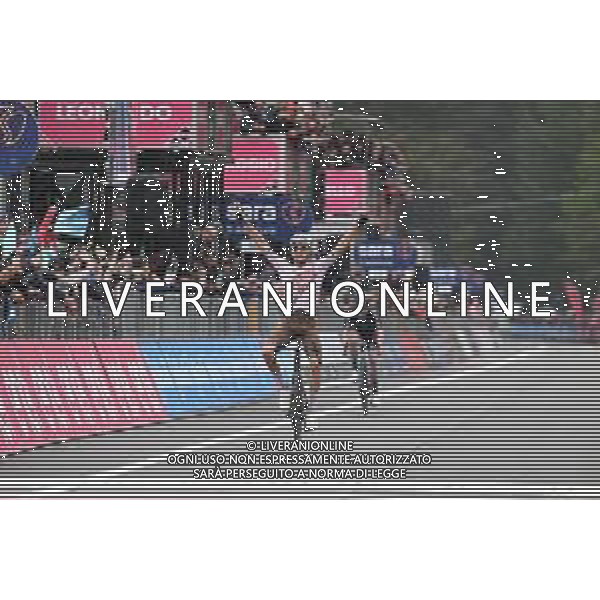 09-05-2023 Giro D\'italia; Tappa 04 Venosa - Lago Laceno; 2023, Ag2r - Citroen; 2023, Dsm; Paret Peintre, Aurelien; Leknessund, Andreas; Lago Laceno; ©SIROTTI / AGENZIA ALDO LIVERANI SAS