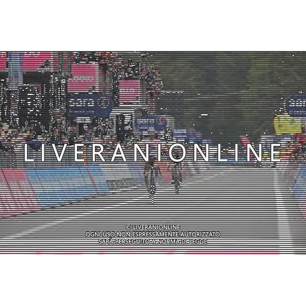 09-05-2023 Giro D\'italia; Tappa 04 Venosa - Lago Laceno; 2023, Ag2r - Citroen; 2023, Dsm; Paret Peintre, Aurelien; Leknessund, Andreas; Lago Laceno; ©SIROTTI / AGENZIA ALDO LIVERANI SAS