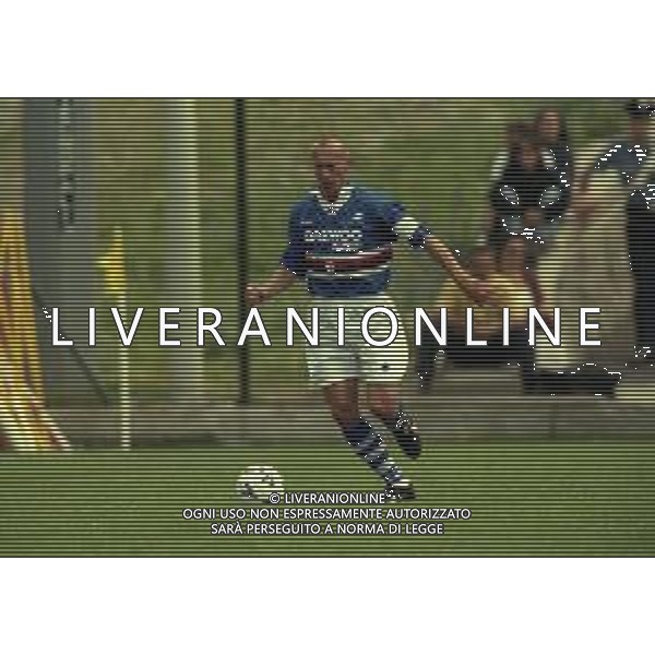 NEG COL-1998 COGNE AMICHEVOLE PRE CAMPIONATO SAMPDORIA -COGNE NELLA FOTO MORENO MANNINI AG ALDO LIVERANI SAS