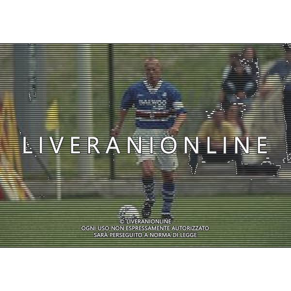 NEG COL-1998 COGNE AMICHEVOLE PRE CAMPIONATO SAMPDORIA -COGNE NELLA FOTO MORENO MANNINI AG ALDO LIVERANI SAS