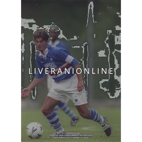 NEG COL-1998 COGNE AMICHEVOLE PRE CAMPIONATO SAMPDORIA -COGNE NELLA FOTO SIMONE VERGASSOLA AG ALDO LIVERANI SAS