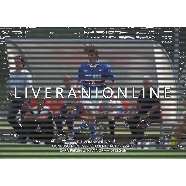 NEG COL-1998 COGNE AMICHEVOLE PRE CAMPIONATO SAMPDORIA -COGNE NELLA FOTO FRANCESCO PALMIERI AG ALDO LIVERANI SAS
