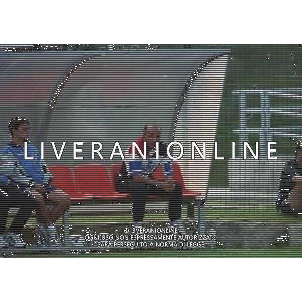 NEG COL-1998 COGNE AMICHEVOLE PRE CAMPIONATO SAMPDORIA -COGNE NELLA FOTO LUCIANO SPALLETTI E VINCENZO MONTELLA AG ALDO LIVERANI SAS