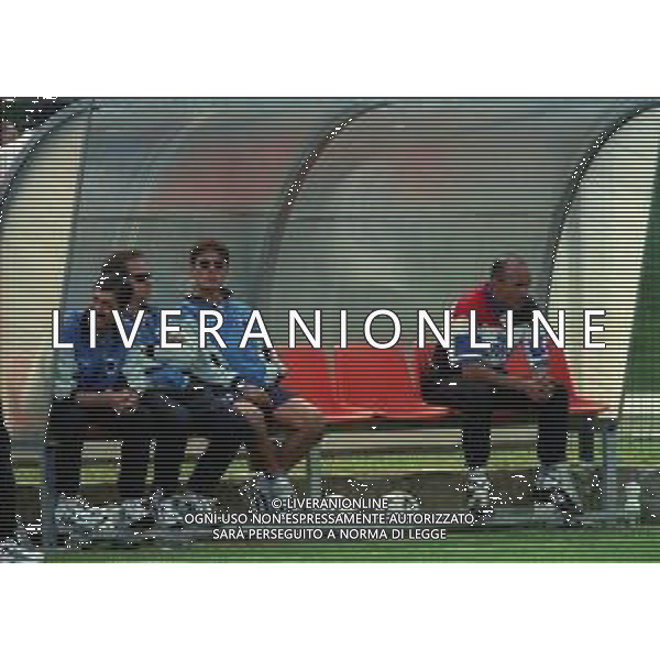 NEG COL-1998 COGNE AMICHEVOLE PRE CAMPIONATO SAMPDORIA -COGNE NELLA FOTO LUCIANO SPALLETTI E VINCENZO MONTELLA AG ALDO LIVERANI SAS