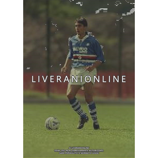 NEG COL-1998 COGNE AMICHEVOLE PRE CAMPIONATO SAMPDORIA -COGNE NELLA FOTO VINCENZO IACOPINO AG ALDO LIVERANI SAS