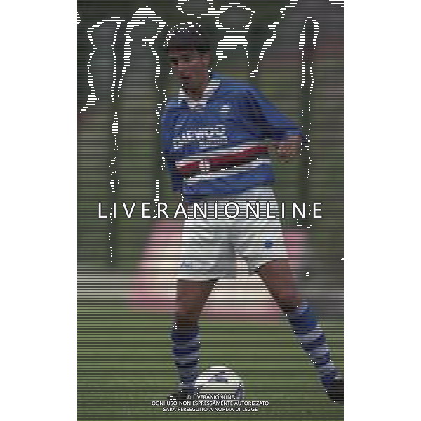 NEG COL-1998 COGNE AMICHEVOLE PRE CAMPIONATO SAMPDORIA -COGNE NELLA FOTO VINCENZO IACOPINO AG ALDO LIVERANI SAS