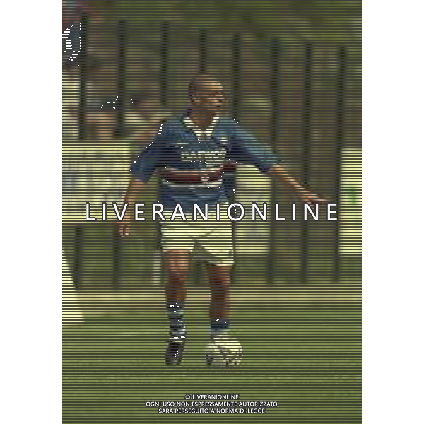 NEG COL-1998 COGNE AMICHEVOLE PRE CAMPIONATO SAMPDORIA -COGNE NELLA FOTO DAVID BALLERI AG ALDO LIVERANI SAS