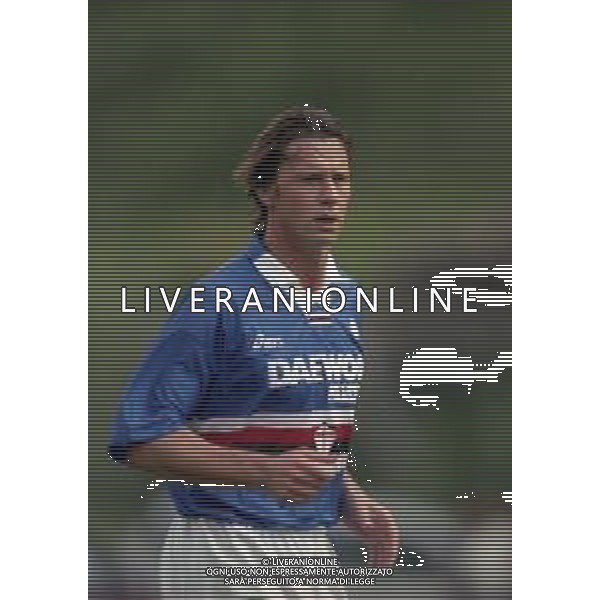 NEG COL-1998 COGNE AMICHEVOLE PRE CAMPIONATO SAMPDORIA -COGNE NELLA FOTO FRANCESCO PALMIERI AG ALDO LIVERANI SAS