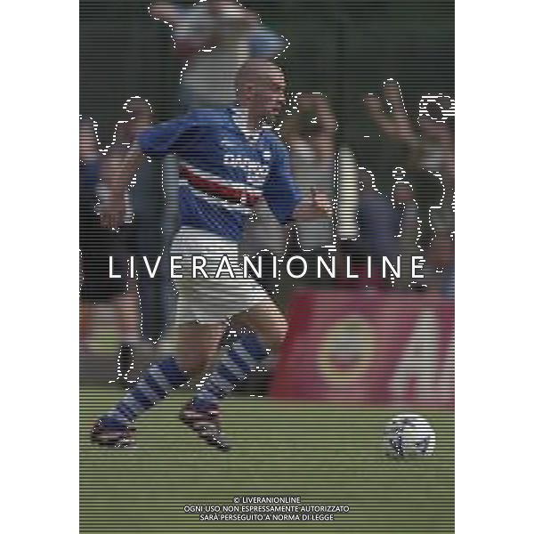 NEG COL-1998 COGNE AMICHEVOLE PRE CAMPIONATO SAMPDORIA -COGNE NELLA FOTO PIERRE LAIGLE AG ALDO LIVERANI SAS