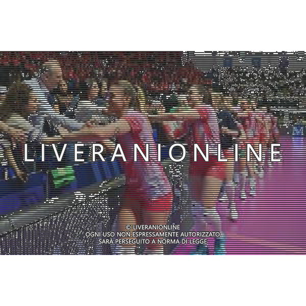 TVRG esultanza finale Vero Volley Milano Vero Volley Milano vs Prosecco Doc Imoco Conegliano Monza 09-05-2023 Arena di Monza Campionato Serie A1 - gara 2 Finale Scudetto foto Roberto Garavaglia/ag. Aldo Liverani sas / AGENZIA ALDO LIVERANI SAS