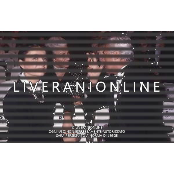 RETROSPETTIVA GIORGIO ARMANI STILISTA NELLA FOTO GIORGIO ARMANI NELL\'ANNO 1987 A VENEZIA AG ALDO LIVERANI SAS 
