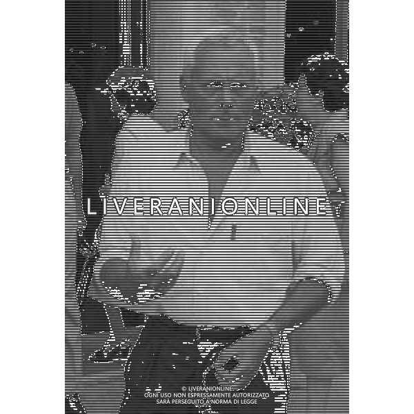RETROSPETTIVA GIORGIO ARMANI STILISTA NELLA FOTO GIORGIO ARMANI NELL\'ANNO 1987 A VENEZIA AG ALDO LIVERANI SAS 