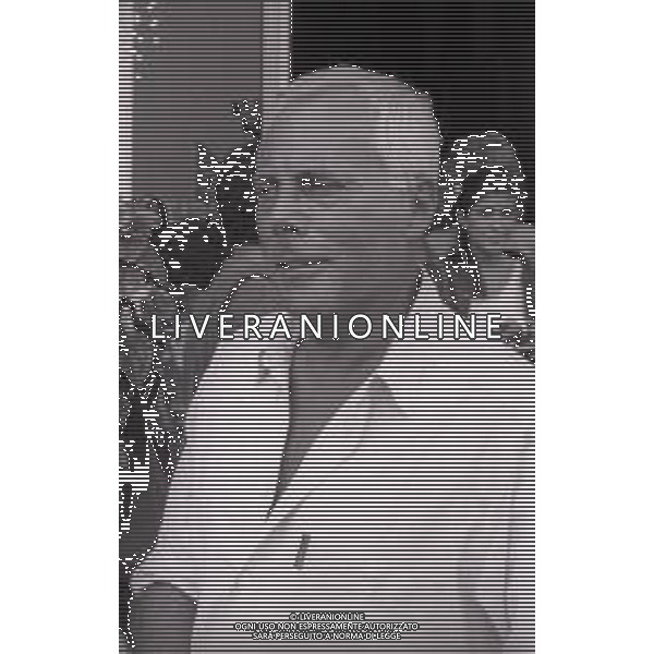 RETROSPETTIVA GIORGIO ARMANI STILISTA NELLA FOTO GIORGIO ARMANI NELL\'ANNO 1987 A VENEZIA AG ALDO LIVERANI SAS 