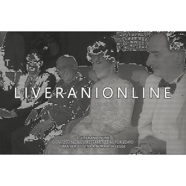 1988 VENEZIA FESTIVAL DEL CINEMA NELLA FOTO AMINTORE FANFANI CON GINA LOLLOBRIGIDA AL FESTIVAL DI VENEZIA AG ALDO LIVERANI SAS