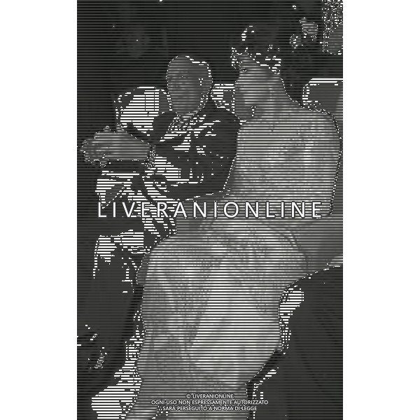 1988 VENEZIA FESTIVAL DEL CINEMA NELLA FOTO AMINTORE FANFANI CON GINA LOLLOBRIGIDA AL FESTIVAL DI VENEZIA AG ALDO LIVERANI SAS