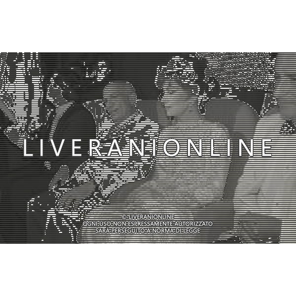 1988 VENEZIA FESTIVAL DEL CINEMA NELLA FOTO AMINTORE FANFANI CON GINA LOLLOBRIGIDA AL FESTIVAL DI VENEZIA AG ALDO LIVERANI SAS