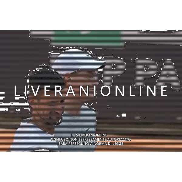 Internazionali D\'Italia 2023 Roma Foro Italico 9 Maggio 2023 In foto: Novak Djokovic e Jannik Sinner foto andrea rosito-ag aldo liverani sas