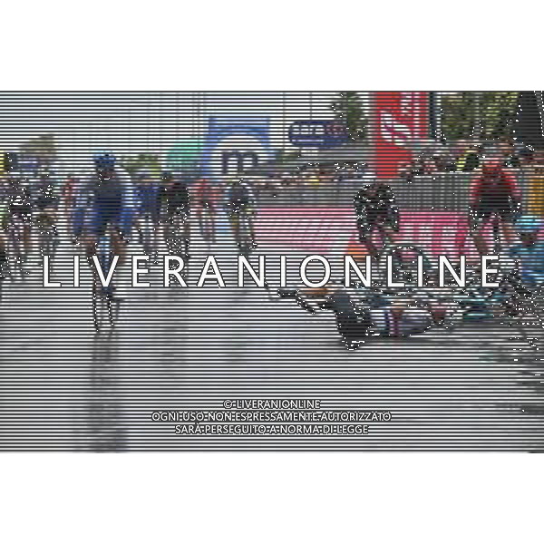 10-05-2023 Giro D\'italia; Tappa 05 Atripalda - Salerno; 2023, Astana Qazaqstan; 2023, Eolo - Kometa; 2023, Arkea - Samsic; 2023, Ag2r - Citroen; Cavendish, Mark; Maestri, Mirco; Dekker, David; Vendrame, Andrea; Salerno; ©SIROTTI / AGENZIA ALDO LIVERANI SAS