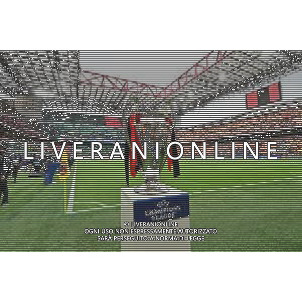 la Coppa dei Campioni trofeo della Champions League a San Siro Milan vs Inter Milano 10-05-2023 Stadio Giuseppe Meazza - San Siro UEFA Champions League semifinale - gara di andata foto Roberto Garavaglia/ag. Aldo Liverani sas / AGENZIA ALDO LIVERANI SAS