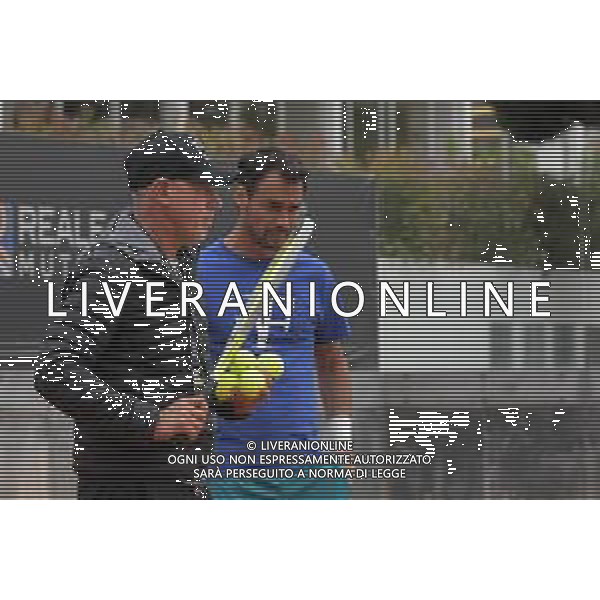 Internazionali D\'Italia 2023 Roma Foro Italico 10 Maggio 2023 In foto: Corrado Barazzutti e Fabio Fognini ©Rosito Andrea / AGENZIA ALDO LIVERANI SAS