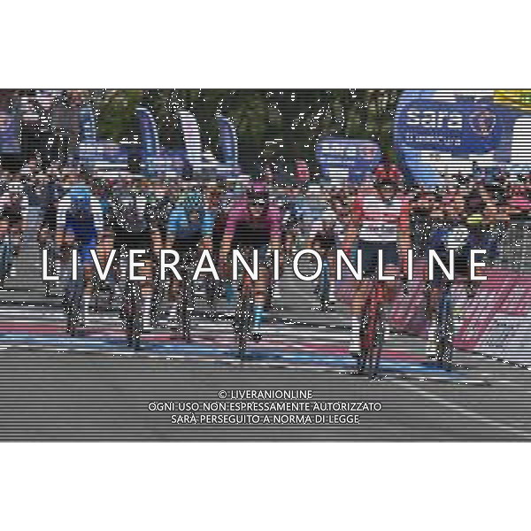 11-05-2023 Giro D\'italia; Tappa 06 Napoli - Napoli; 2023, Trek - Segafredo; 2023, Movistar; 2023, Bahrain - Victorious; 2023, Uae Emirates; Pedersen, Mads; Gaviria Rendon, Fernando; Milan, Jonathan; Ackermann, Pascal; Napoli; ©SIROTTI / AGENZIA ALDO LIVERANI SAS