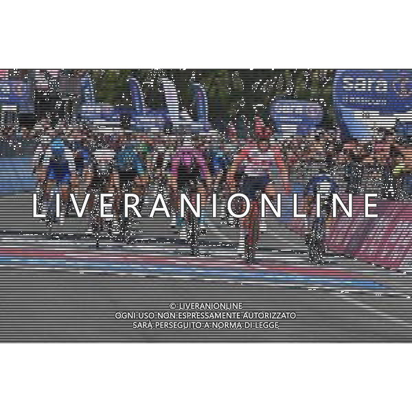 11-05-2023 Giro D\'italia; Tappa 06 Napoli - Napoli; 2023, Trek - Segafredo; 2023, Movistar; 2023, Bahrain - Victorious; 2023, Uae Emirates; Pedersen, Mads; Gaviria Rendon, Fernando; Milan, Jonathan; Ackermann, Pascal; Napoli; ©SIROTTI / AGENZIA ALDO LIVERANI SAS