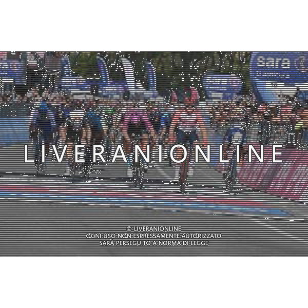 11-05-2023 Giro D\'italia; Tappa 06 Napoli - Napoli; 2023, Trek - Segafredo; 2023, Movistar; 2023, Bahrain - Victorious; 2023, Uae Emirates; Pedersen, Mads; Gaviria Rendon, Fernando; Milan, Jonathan; Ackermann, Pascal; Napoli; ©SIROTTI / AGENZIA ALDO LIVERANI SAS