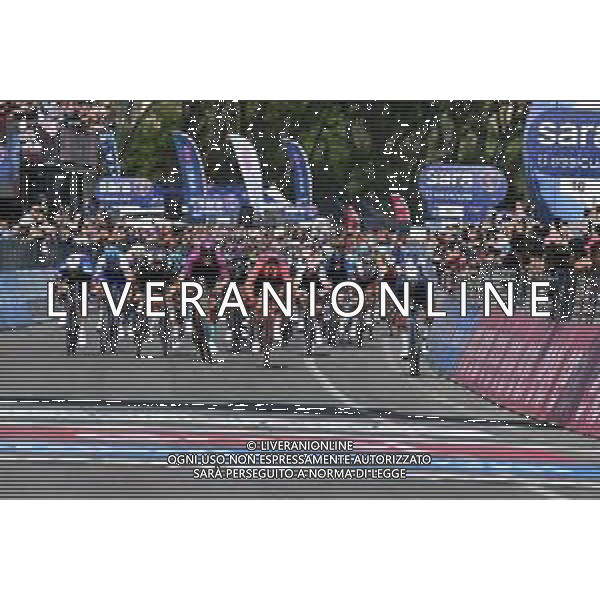 11-05-2023 Giro D\'italia; Tappa 06 Napoli - Napoli; 2023, Trek - Segafredo; 2023, Movistar; 2023, Bahrain - Victorious; 2023, Uae Emirates; Pedersen, Mads; Gaviria Rendon, Fernando; Milan, Jonathan; Ackermann, Pascal; Napoli; ©SIROTTI / AGENZIA ALDO LIVERANI SAS