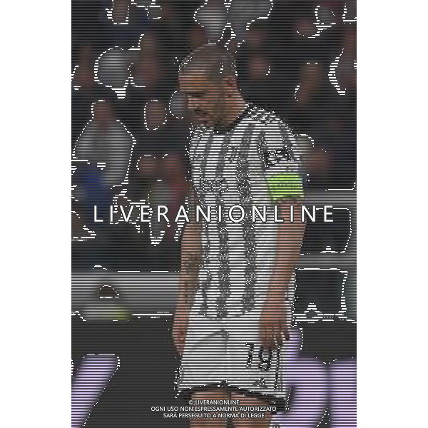 Torino 11.05.2023 Stadio Allianz Stadium ©Manuela Viganti/Agenzia Aldo Liverani Juventus vs Siviglia Europa League 2022/2023 Semifinale Andata Nella foto: delusione leonardo bonucci ©Viganti / AGENZIA ALDO LIVERANI SAS