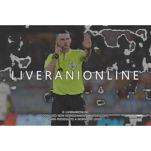 Roma vs Bayer Leverkusen Europa League - Semifinale andata - Stadio Olimpico - Roma 11-05-2023 nella foto Michael Oliver arbitro ©Federico Gaetano / AGENZIA ALDO LIVERANI SAS