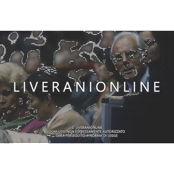 RETROSPETTIVA GIORGIO ARMANI STILISTA NELLA FOTO GIORGIO ARMANI NELL\'ANNO 1994 A MILANO AL TORNEO DI TENNIS MURATTI TIME  AG ALDO LIVERANI SAS  