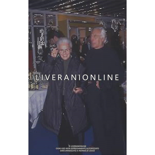 RETROSPETTIVA GIORGIO ARMANI STILISTA NELLA FOTO GIORGIO ARMANI NELL\'ANNO 1994 A MILANO CON ROSITA MISSONI AL MURATTI TIME AG ALDO LIVERANI SAS 