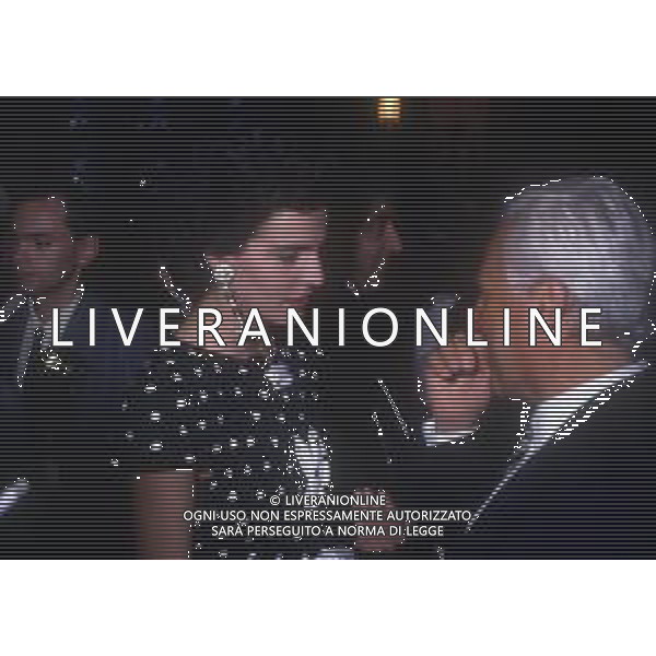 RETROSPETTIVA GIORGIO ARMANI STILISTA NELLA FOTO GIORGIO ARMANI CON ANTONIA DELL\'ATTE AG ALDO LIVERANI SAS 