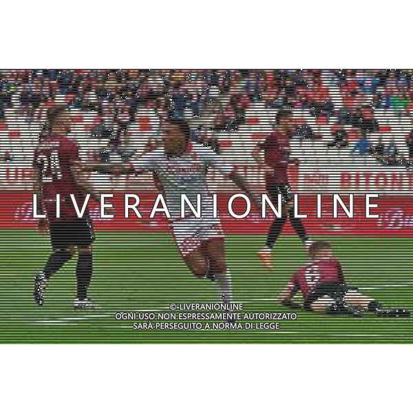 Esultanza - Michael Folorunsho (SSC Bari) celebrates after scoring a goal during the Italian soccer Serie B match SSC Bari vs Reggina 1914 on May 13, 2023 at the San Nicola stadium in Bari, Italy. Photo by Emmanuele Mastrodonato/ag. Aldo Liverani sas / AGENZIA ALDO LIVERANI SAS