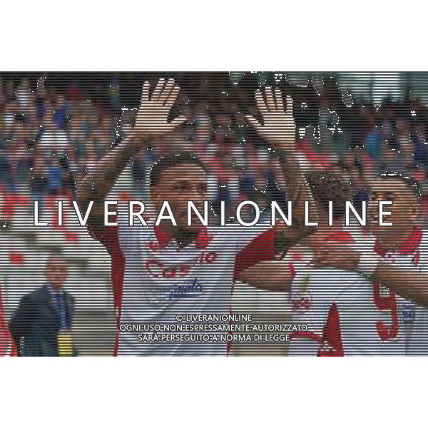 Esultanza - Michael Folorunsho (SSC Bari) celebrates after scoring a goal during the Italian soccer Serie B match SSC Bari vs Reggina 1914 on May 13, 2023 at the San Nicola stadium in Bari, Italy. Photo by Emmanuele Mastrodonato/ag. Aldo Liverani sas / AGENZIA ALDO LIVERANI SAS
