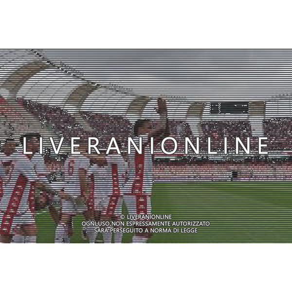 Esultanza - Michael Folorunsho (SSC Bari) celebrates after scoring a goal during the Italian soccer Serie B match SSC Bari vs Reggina 1914 on May 13, 2023 at the San Nicola stadium in Bari, Italy. Photo by Emmanuele Mastrodonato/ag. Aldo Liverani sas/ AGENZIA ALDO LIVERANI SAS