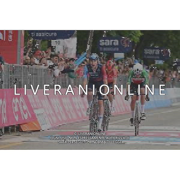 13-05-2023 Giro D\'italia; Tappa 08 Terni - Fossombrone; 2023, Israel - Premier Tech; 2023, Jayco - Alula; Gee, Derek; Zana, Filippo; Fossombrone; ©SIROTTI / AGENZIA ALDO LIVERANI SAS