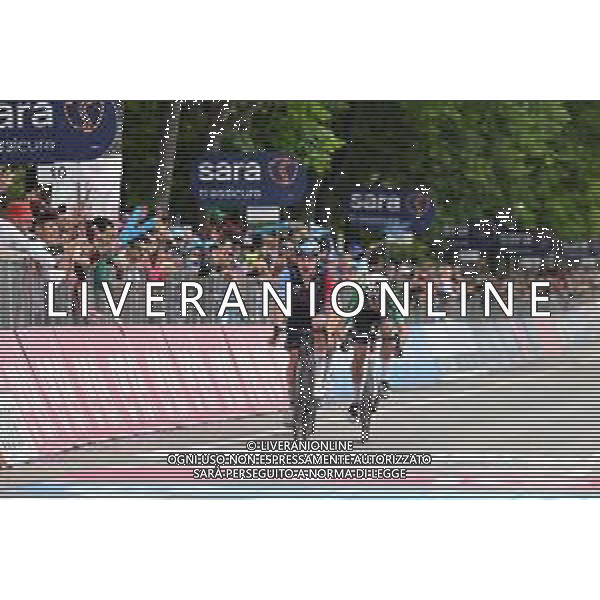 13-05-2023 Giro D\'italia; Tappa 08 Terni - Fossombrone; 2023, Israel - Premier Tech; 2023, Jayco - Alula; Gee, Derek; Zana, Filippo; Fossombrone; ©SIROTTI / AGENZIA ALDO LIVERANI SAS