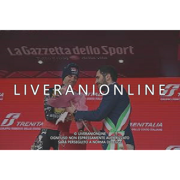 14-05-2023 Giro D\'italia; Tappa 09 Savignano Sul Rubicone - Cesena; 2023, Soudal - Quickstep; Evenepoel, Remco; Lattuca, Enzo; Cesena; ©SIROTTI / AGENZIA ALDO LIVERANI SAS