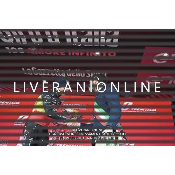 14-05-2023 Giro D\'italia; Tappa 09 Savignano Sul Rubicone - Cesena; 2023, Soudal - Quickstep; Evenepoel, Remco; Lattuca, Enzo; Cesena; ©SIROTTI / AGENZIA ALDO LIVERANI SAS